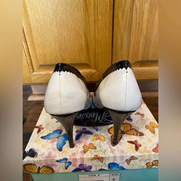 PLEASER MARY JANE SPATS PINUP RETRO VINTAGE BONNIE CLYDE HEELS SIZE 9 - Picture 14 of 17